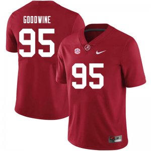 NCAA Men's Alabama Crimson Tide #95 Monkell Goodwine Stitched College 2021 Nike Authentic Crimson Football Jersey UC17U31RQ